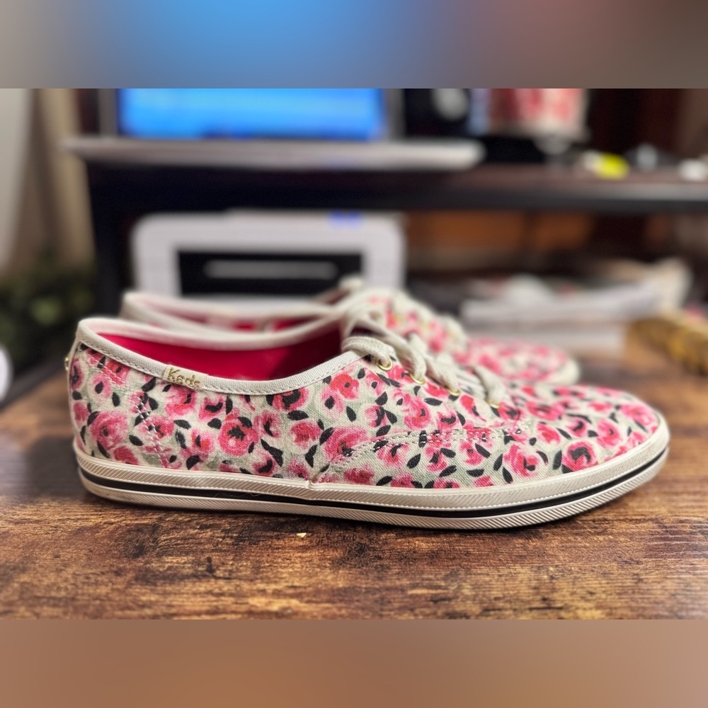 Keds x Kate Spade New York Champion Floral Sneakers size 9.5